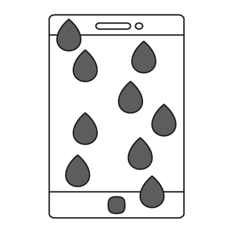 Presupuesto Iphone mojado