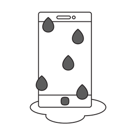 Presupuesto Iphone mojado