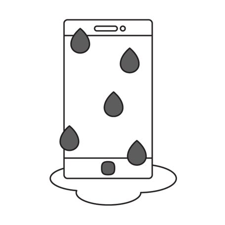 Presupuesto Iphone mojado